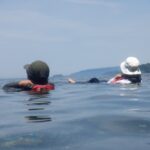 海にプカプカ浮かんで休憩。supの疲れが癒えます
