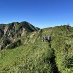 油坂ノ頭からの別山へ向かう
