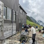 剣山荘の水場でクールダウン！