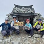剱岳山頂！　やりました～！