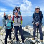 立山（雄山）山頂。槍の穂をバックに！