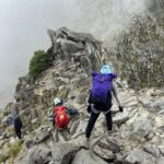 奥壁バンド部分を通過！