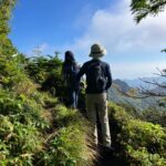 気持ちの良い外輪山の稜線を歩く