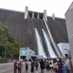 宮ケ瀬ダム到着後、すぐに放流開始。間に合って良かった！