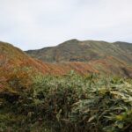 稜線に出ると、紅葉のパノラマが！