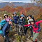 平標の手前の松手山。紅葉に囲まれハイテンション！