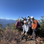 鬼ヶ面山（南峰）にて