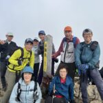 ガスガスの雨飾山山頂