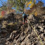 余裕の懸垂下降。安定してました！