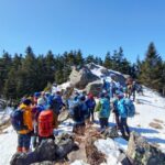 歩いてきた稜線を黒斑山へと戻ります