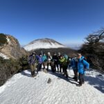 槍ヶ鞘から、トーミの頭と浅間山をバックに