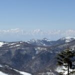 下山途中の展望は後立山連峰