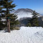 黒斑山山頂、登山者が多くて人がはけた一瞬の奇跡の一枚